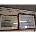 THREE ASSORTED AERONAUTICAL PRINTS INCLUDING "EARLY ASSEMBLY", "MILK WAGON" BY ROBERT THORNLEY ETC