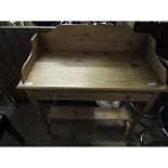 PINE FRAMED SINGLE DRAWER SIDE TABLE