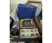 FOLDERS CONTAINING MIXED STAMPS, LOOSE STAMPS ETC