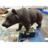 BLACK FOREST CARVED MODEL OF A BEAR