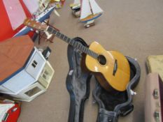 Eastman acoustic Guitar, in fitted hard case.