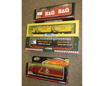 Four various boxed Corgi die-cast commercial vehicles including Eddie Stobart, Bishops Move etc