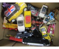 Collection of various Corgi and Lesney die-cast vehicles, mostly 1980s onwards