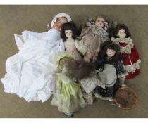 Box: qty various Dolls