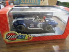 Boxed MMRC slot racing car, Shelby Cobra 427