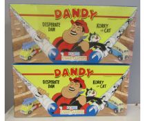 Two Corgi Comic Classics boxed limited edition sets, branded for Dandy Comics, each containing