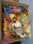 Collection of 8 assorted promotional character toys early 1980s onwards to include Fraggles,