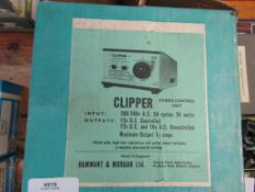 Boxed Clipper power control unit (12V DC) control/12V and 16V uncontrolled) model railway power