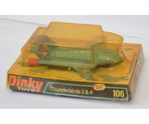 Dinky Thunderbirds 2 and 4 die-cast model (ref 106), in original packaging