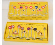 Boxed set of Dinky die-cast “International Road Signs” (model 771)