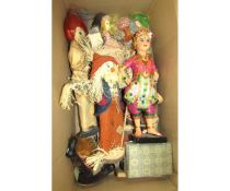 Box: qty various Dolls