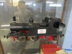 Tinplate “1”-gauge model Steam Engine, electric-powered, length approx. 30cm