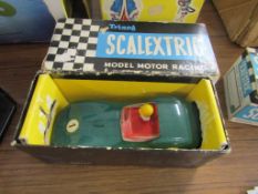 Boxed vintage Scalextric model motor racing car, Lister Jaguar (MM/C.56)