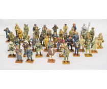 Impressive collection of well decorated 1:35 scale WWI and WWII military character figures by Del