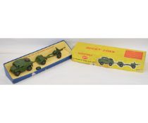 Boxed Dinky die-cast model “25 pounder field gun set” (model 697)