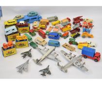 Large collection of boxed and unboxed Matchbox models comprising various commercial vehicles,