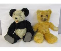 Two circa 1960s teddy bears, each approx 36cm