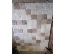 MODERN CREAM CHEQUERBOARD TYPE CARPET