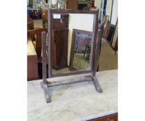 OAK FRAMED DRESSING TABLE MIRROR