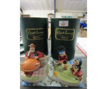 TWO ROBERT HARROP FIGURES TO INCLUDE DENNIS THE MENACE AND DESPERATE DAN