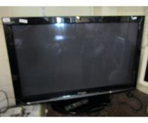 PANASONIC FLAT SCREEN TV MODEL TXP42X10B TOGETHER WITH REMOTE