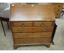 LATE 18TH/EARLY 19TH CENTURY OAK CHEST WITH TWO OVER THREE FULL WIDTH DRAWERS