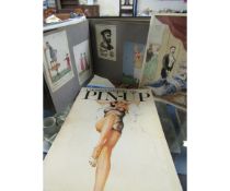 BOUND PHOTOGRAPH ALBUM AND FURTHER MODEST HISTORY MARK GABOR PIN-UPS (2)