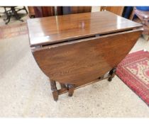 OAK FRAMED DROP LEAF GATE LEG TABLE