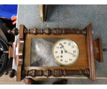 19TH CENTURY WALNUT VIENNA WALL CLOCK