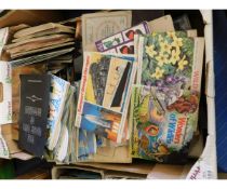 BOX CONTAINING ASSORTED ALBUMS OF BROOKE BOND TEA CARDS ETC