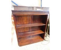 EASTERN HARDWOOD FORMED ADJUSTABLE SHELF BOOKCASE