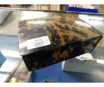 FAUX TORTOISESHELL STORAGE BOX