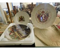 WEDGWOOD DANBURY MINT COLLECTOR S PLATES TOGETHER WITH FURTHER COMMEMORATIVE PLATES ETC