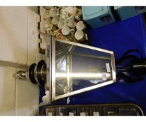 GOOD QUALITY MODERN CHROMIUM FOUR-GLASS LANTERN