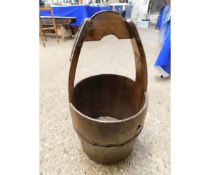 BEECHWOOD FRAMED AND METAL MOUNTED WELL BUCKET