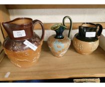 THREE DOULTON LAMBETH JUGS