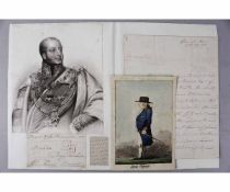 WILLIAM FREDERICK, DUKE OF GLOUCESTER (1776-1834): autograph letter signed dated October 11th 1820