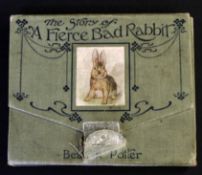 BEATRIX POTTER: THE STORY OF A FIERCE BAD RABBIT, [1906], 1st edition, 1st printing, 16mo,
