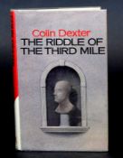 COLIN DEXTER: THE RIDDLE OF THE THIRD MILE, London, MacMillan, 1983, 1st edition, signed, original