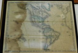 GEORGE PHILIP & SON (PUBLISHED): AMERICA - MEXICO AND TEXAS, 2 engraved maps, hand coloured in