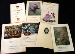 Packet six Ladies Festival Norwich, Kings Lynn etc, Lodge menu cards, 1954-80 + The Norfolk Ball,