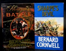 BERNARD CORNWELL: 2 titles: SHARPE'S DEVIL, London, Harper Collins, 1992, 1st edition, signed,