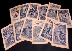 PACKET THE MAGNET, 32 assorted issues, 1939-40, original wraps, staples rusted (32)