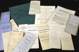 One box: assorted indentures/particulars of sale, late 19th/early 20th century, mostly pertaining to