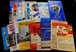Packet 28 assorted football programmes 1957-72, various teams including Ipswich, Tottenham