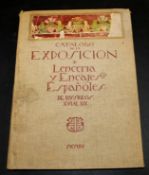 CATALOGO DE LA EXPOSICION DE LENCERIA Y ENCALES ESPANOLES... PORL EL MARQUES DE VALVERDE, Madrid, [