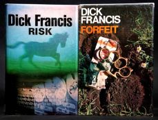 DICK FRANCIS: 2 titles: FORFEIT, London, Michael Joseph, 1968, 1st edition, original cloth, dust-