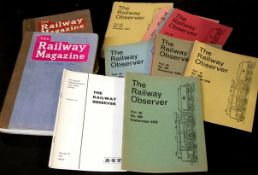 Two boxes: THE RAILWAY MAGAZINE, January-June 1925, January-December 1929, 1930, January-December