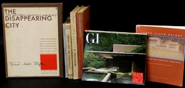 FRANK LLOYD WRIGHT: 4 titles: GENIUS AND THE MOBOCRACY, New York, Duell Sloan & Pearce, 1949, 1st