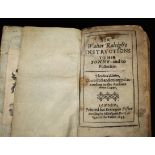 SIR WALTER RALEIGH: SIR WALTER RALEIGH'S INSTRUCTIONS TO HIS SONNE AND TO POSTERITIE, London for